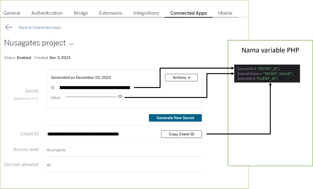 Generated-Credential-Connected-Apps-Tableau